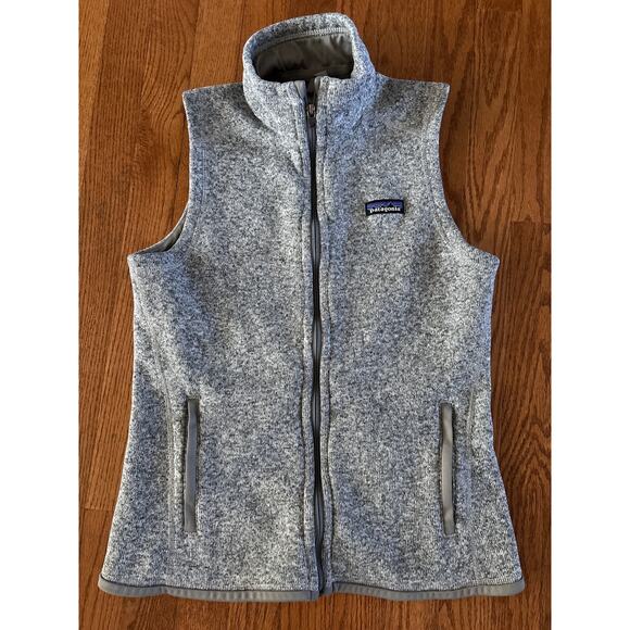 Patagonia Better Sweater Vest Women's Size Medium Heathered Gray Full Zip - Picture 1 of 6